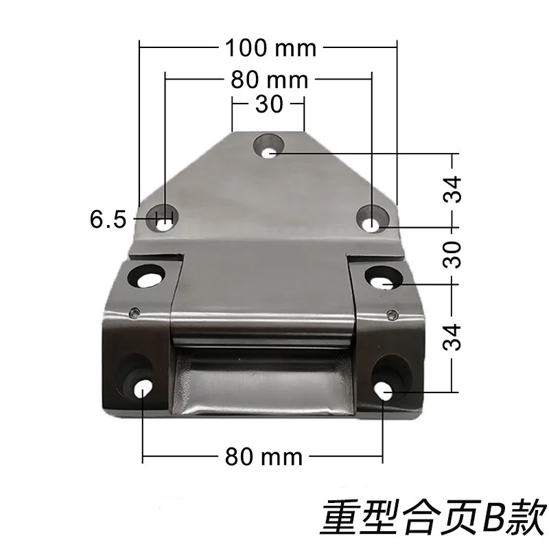 304 stainless steel heavy-duty door hinge thickened strong load-bearing equipment hinge 6pcs