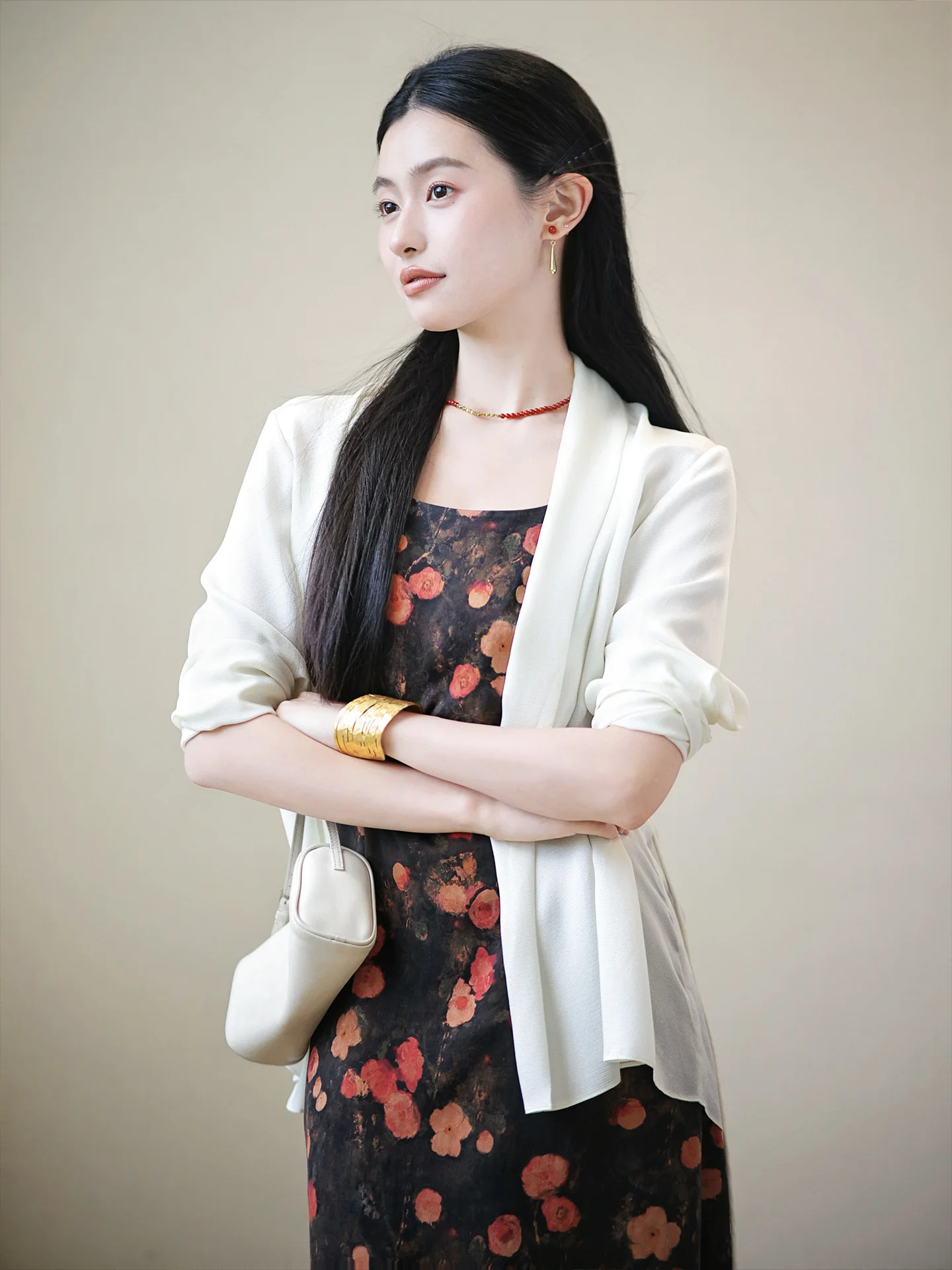 

Zhaoda Xi Art Sister: Новая летняя женская шелковая рубашка-кардиган с открытым воротником, свободного кроя, с длинными рукавами, удобная и дышащая