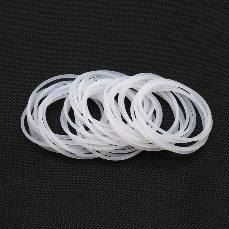 10/50pcs VMQ White Silicone Ring Gasket CS 2.4mm OD 6 ~ 60mm Food Grade Waterproof Washer Rubber Insulate o-ring rubber ring