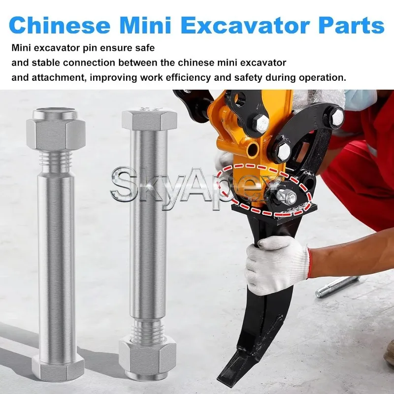 

Pin Shaft Bolt Accessories for 1 Ton 1.5 Ton Mini Excavator Attachments High Strength Connecting Screw Pin Shaft Parts