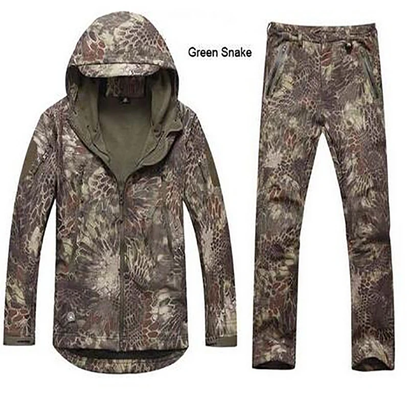 Tactical jacket men's army hunting hiking fishing expedition soft shell jacket camouflage wear shell outdoor training clothes