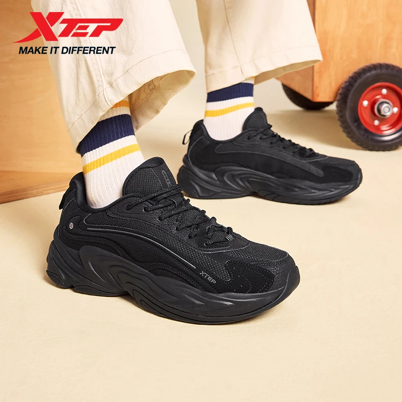 

Xtep Men's Casual Shoes 2025 Winter Durability Leisure Street Style Support Outdoor Rebound Retro Rubber Sneakers 875419320003
