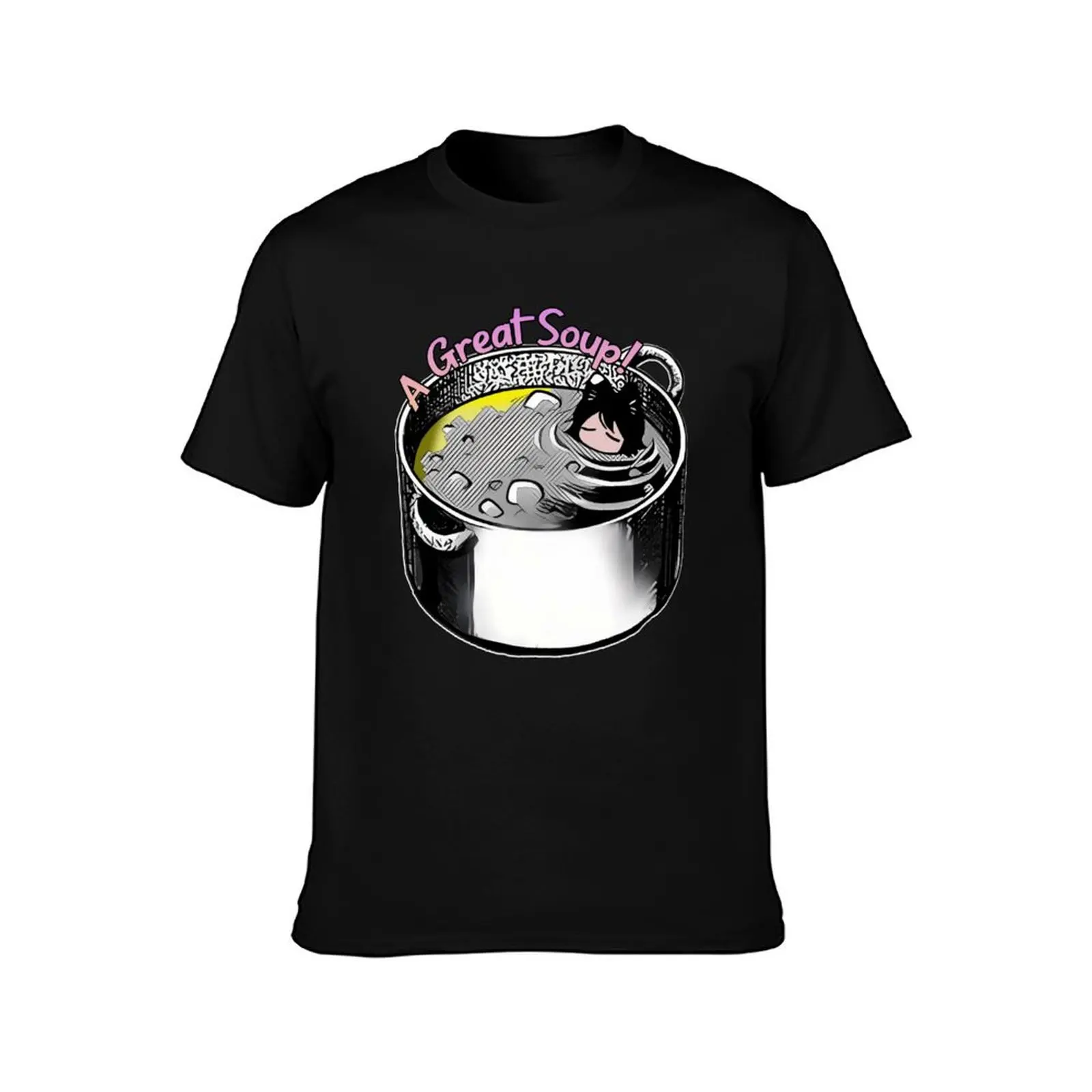 Dungeon Meshi Catgirl Soup T-Shirt Running Performance Short Sleeve Tee T-Shirt