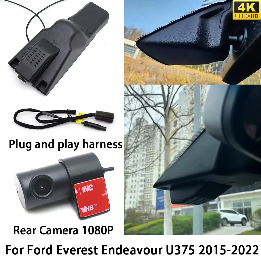 for Ford Everest Endeavour U375 2015-2022 4K DVR Dash Cam OEM Front Rear Camera Video Recorder Night Vision Wifi 2160P