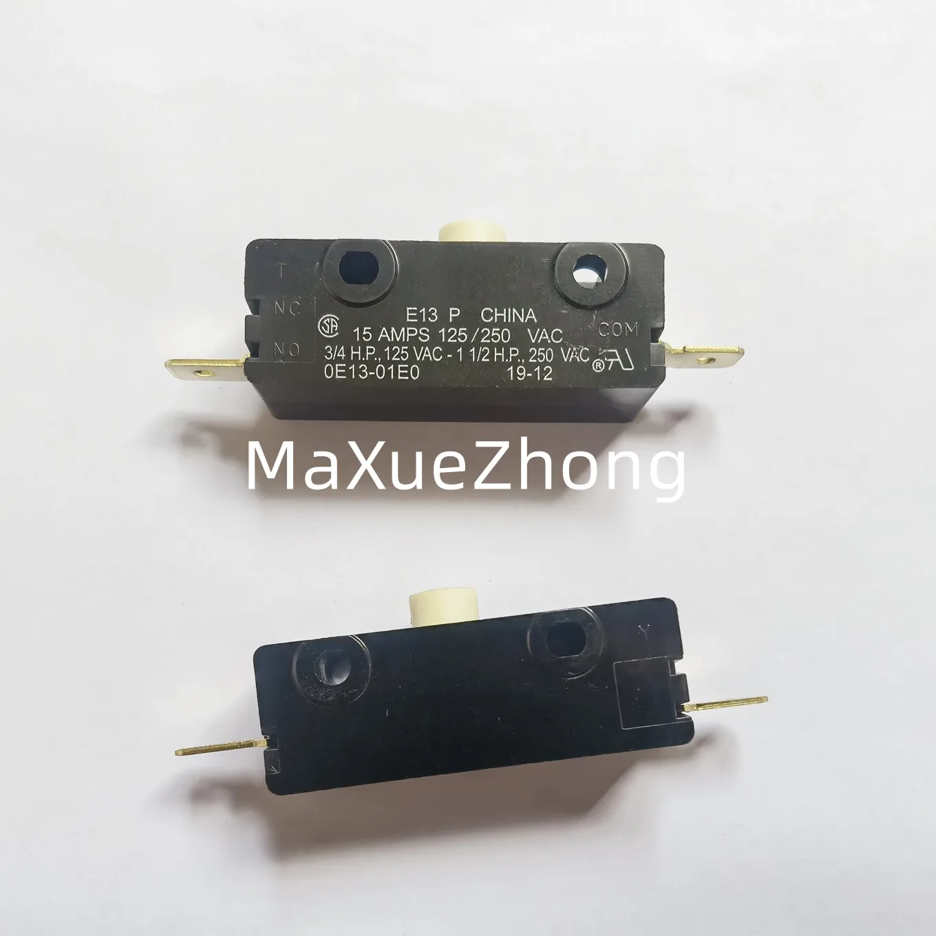 Original new 100% China import E13 P 15A 125VAC/250VAC button switch instead of J-108 normally open micro switch 2pin