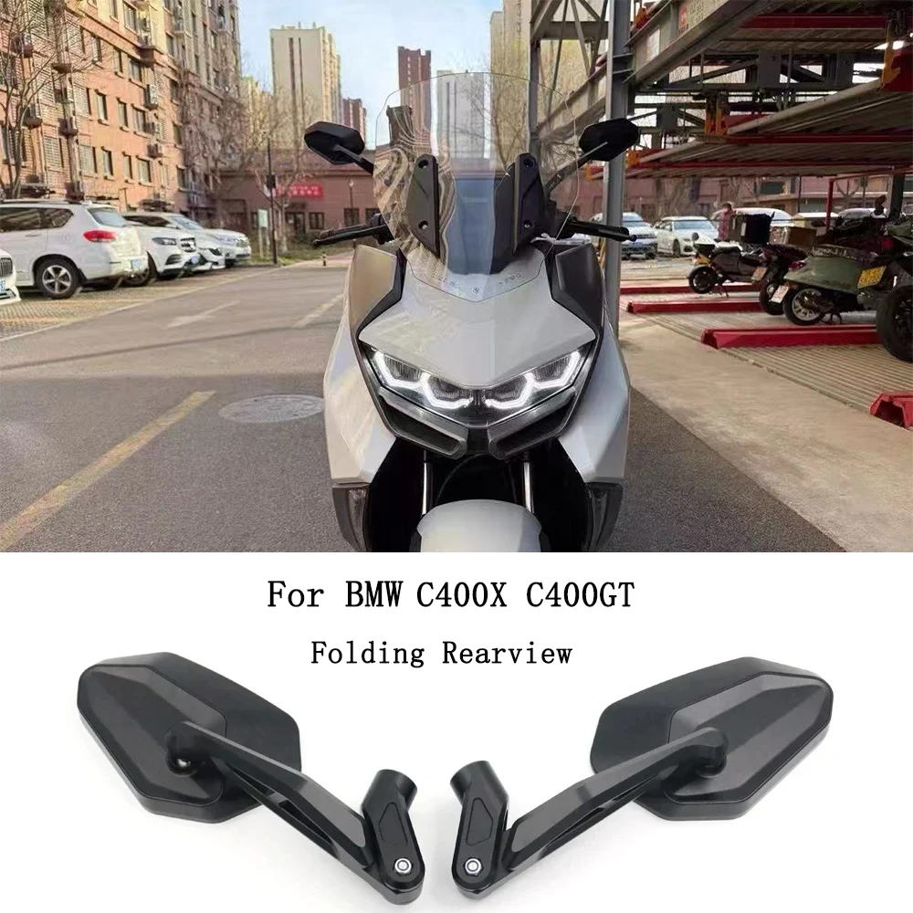

For BMW C400GT C400X C400 C 400GT 400X Motorcycle Rearview Mirror Accessories Foldable Side Rear View Mirror