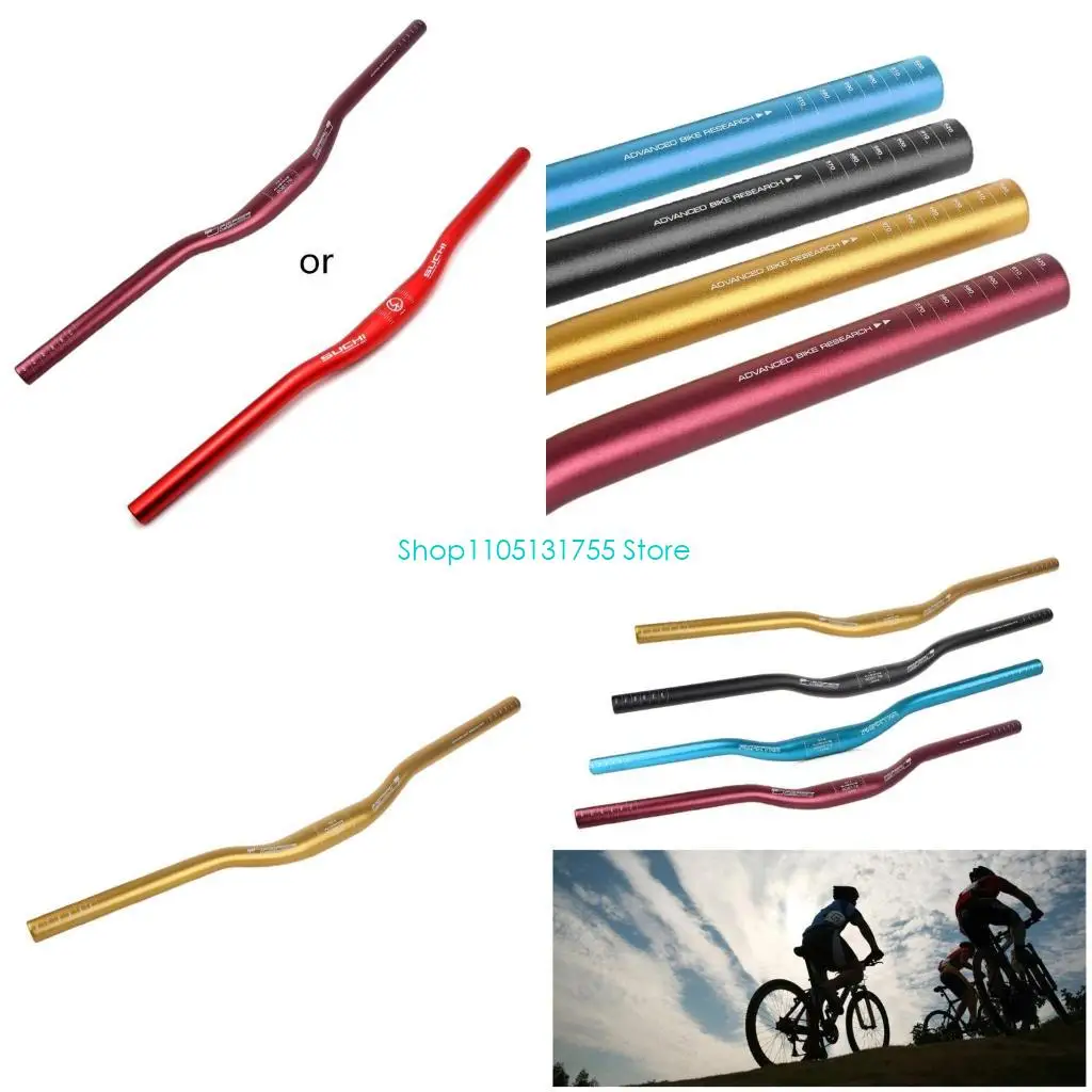 K0EF 31.8x620mm Aluminum Alloy Handlebar Straight MTB Riser Flat Handle Bar,for Improved Control & Comfortable Ride