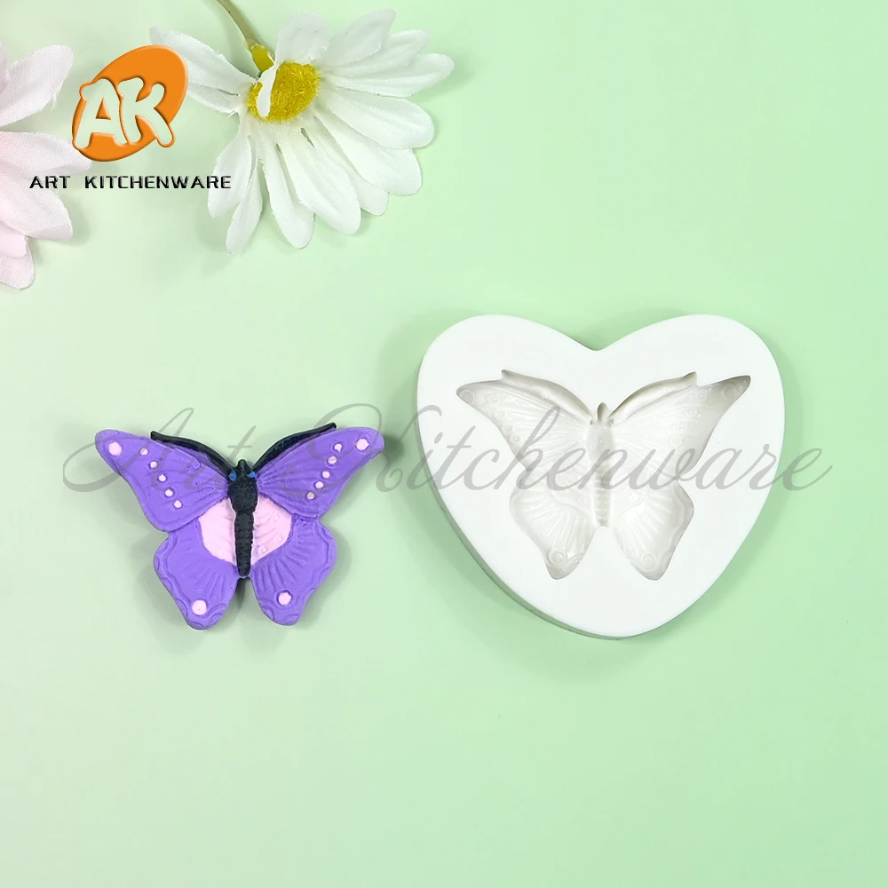 Pretty Butterfly Silicone Fondant Mold Cake Decorating Silicone  Soap Moulds Chocolate Cupcake Cookies Decorations Bakeware image 5