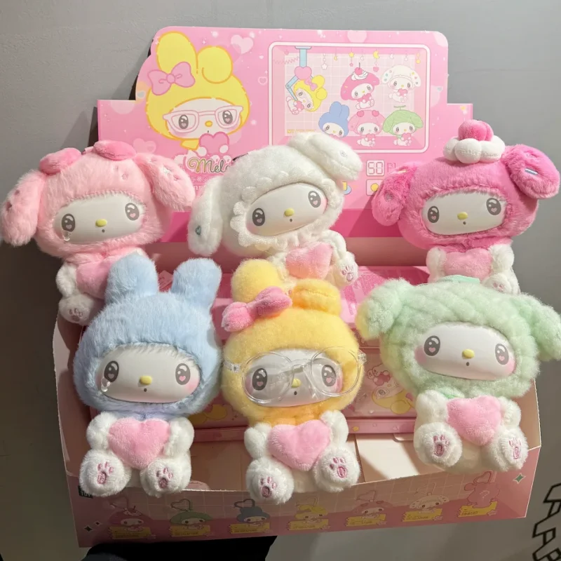 

My Melody 50th Anniversary Blind Box Milk Candy Series Vinyl Face Trend Play Anime Peripheral Figure Customized Doll Kid Toy