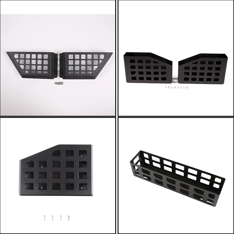 Zinky Aluminum Alloy Car Door Storage Basket Organize Storage Basket For Land Rover Defender 90 110 130 2004-2019 Accessories