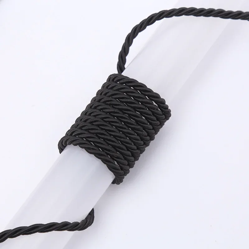 5 Meters/Lot 3/5mm 3 Strands Polyester Rope For Costume Jewelry Gift Box Decoration Rope DIY Handmade Home Textile Decoration