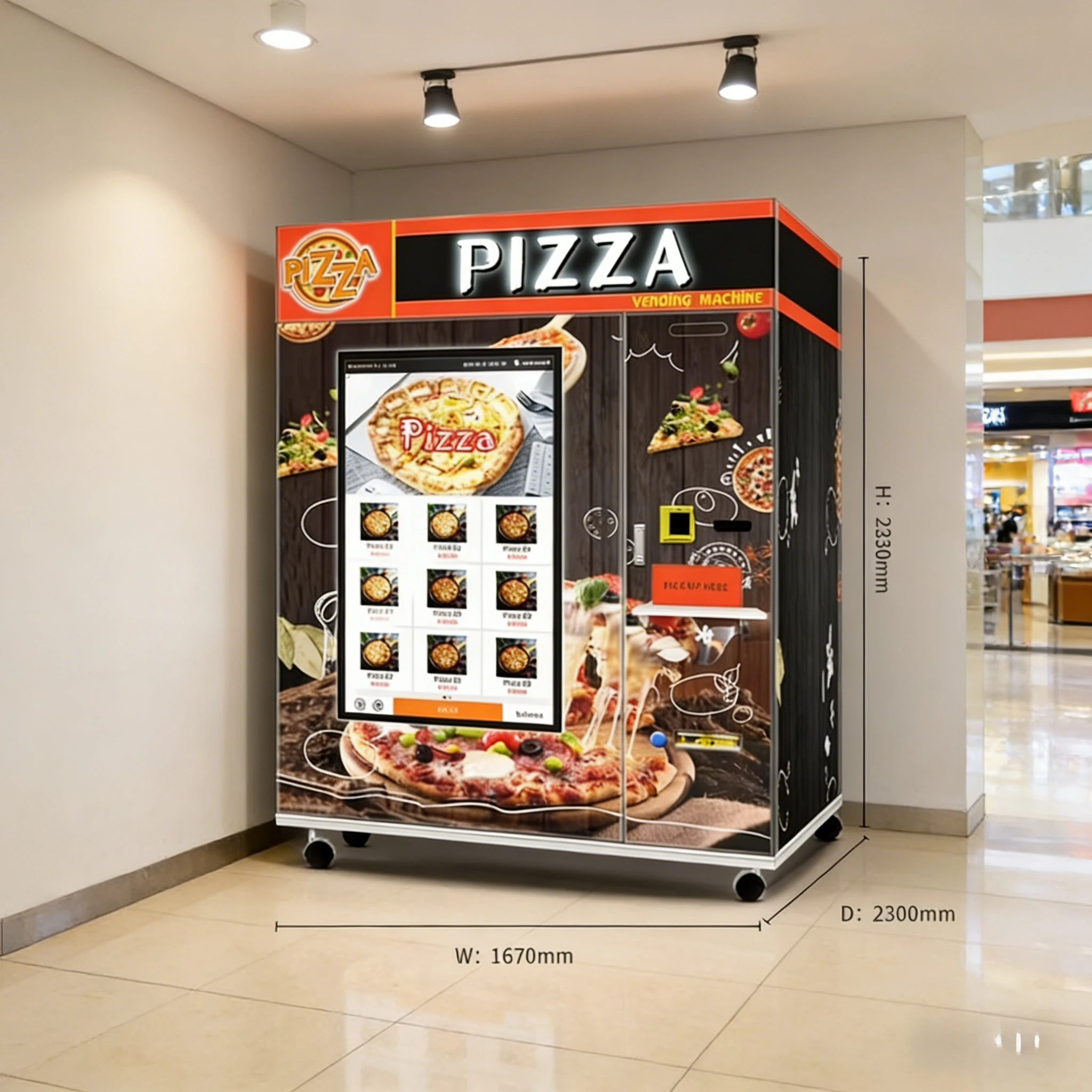 Outdoor Customized Innovative Pizza Vending Machine Designed for Modern Automatic Retail Concepts