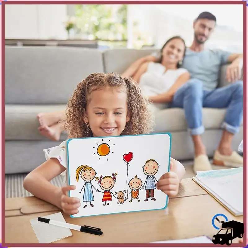 

Efficient Portable Small Whiteboard, Reusable Mini Magnet Dry Erase Board With Marker Wipe Cloth Magnetic Dry Erase Board