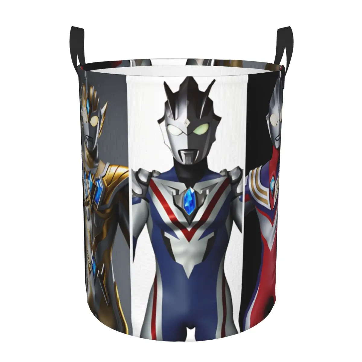 

Ultraman Tiga Trigger Evil Trigger Laundry Basket Large Capacity Clothing Storage Bin Glitter Trigger Eternity Laundry Hamper