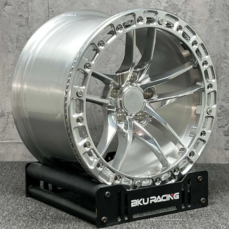 5x120.65 Beadlock Forged Wheels 18 19 20 Inch Rims Polish Drag Wheels for Chevrolet Corvette C6 C5 C7 C8 C4 ZR1 Z06