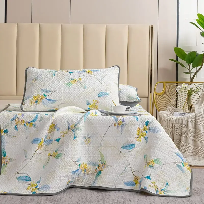 Customizable 2025 Marine Bio-based Ice Silk Nylon Digital Latex Mat 0.8cm Air Conditioning Mat Three-piece Set