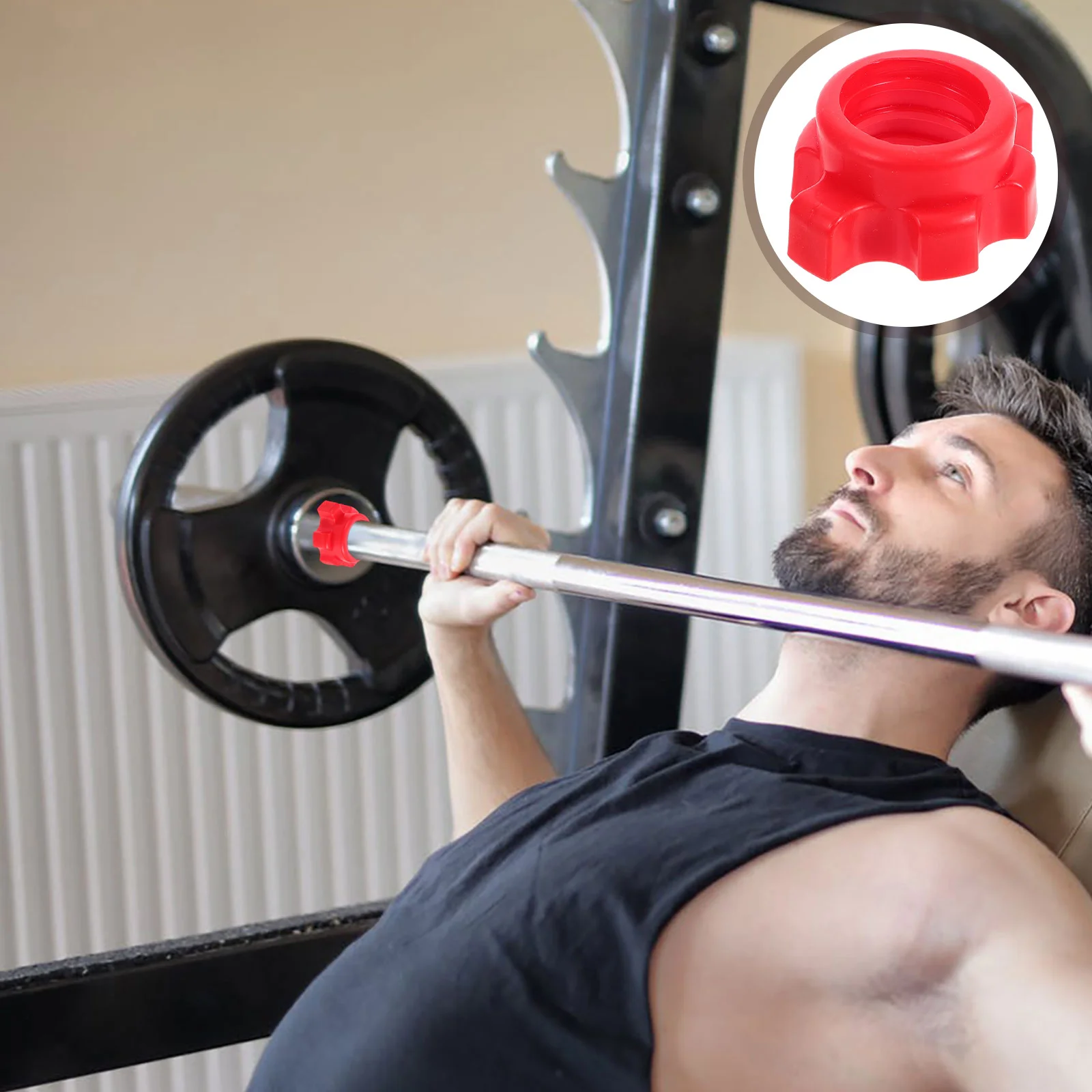 

8Pcs Plastic Dumbbell Screw Nuts 25Mm Spinlock Collars for Barbells Weight Lifting Safety Secure Fitness Equipment Replacement