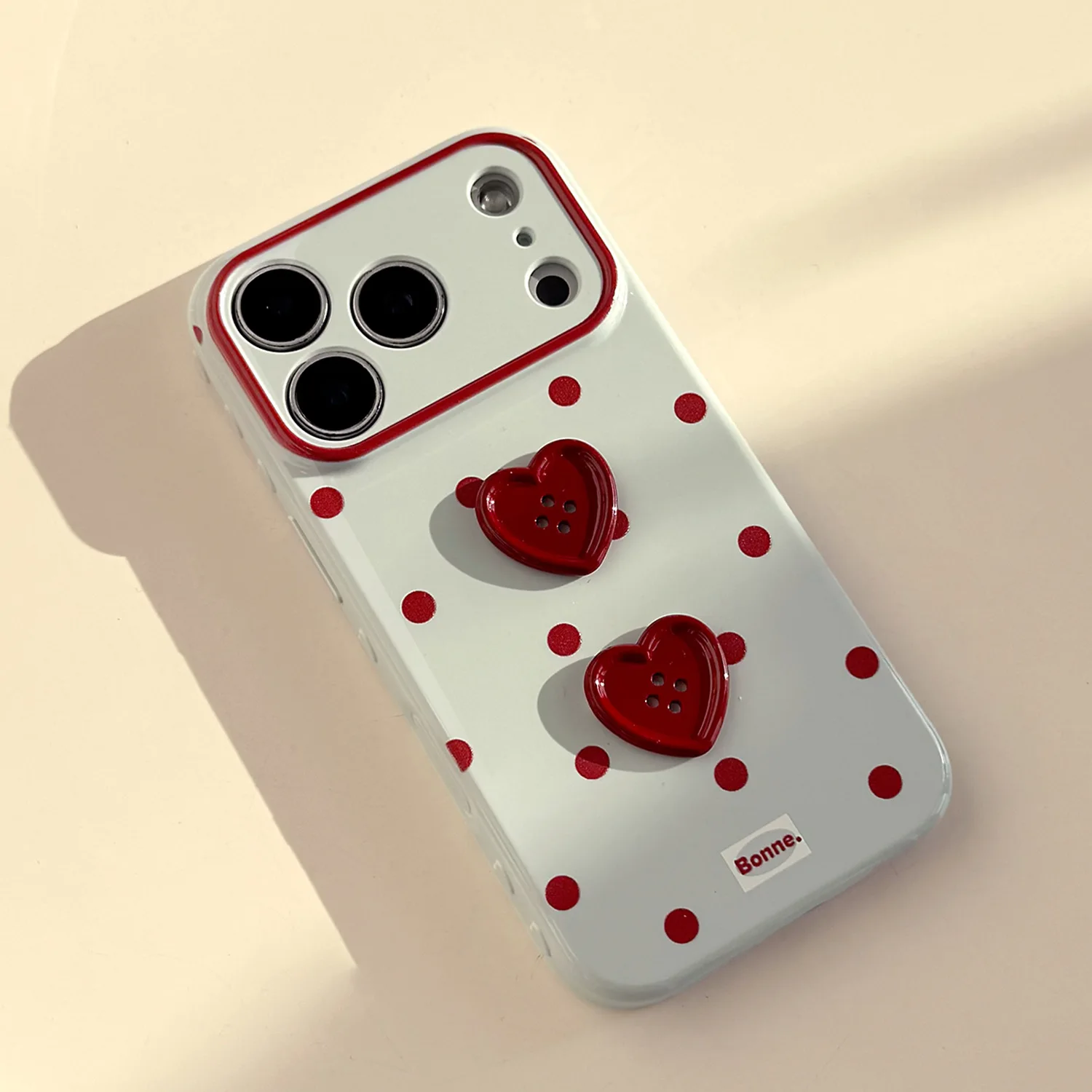 Under The Tower Protective Phone Case, Compatible with IPhone 17 Pro Max Soft Design with Love Button and Anti Drop Features
