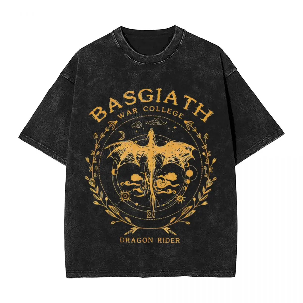 

Washed T Shirts Basgiath War College 26 Fourth Wing T-Shirt Oversize Streetwear 100% Cotton Summer Tops Men Women Tee Shirt