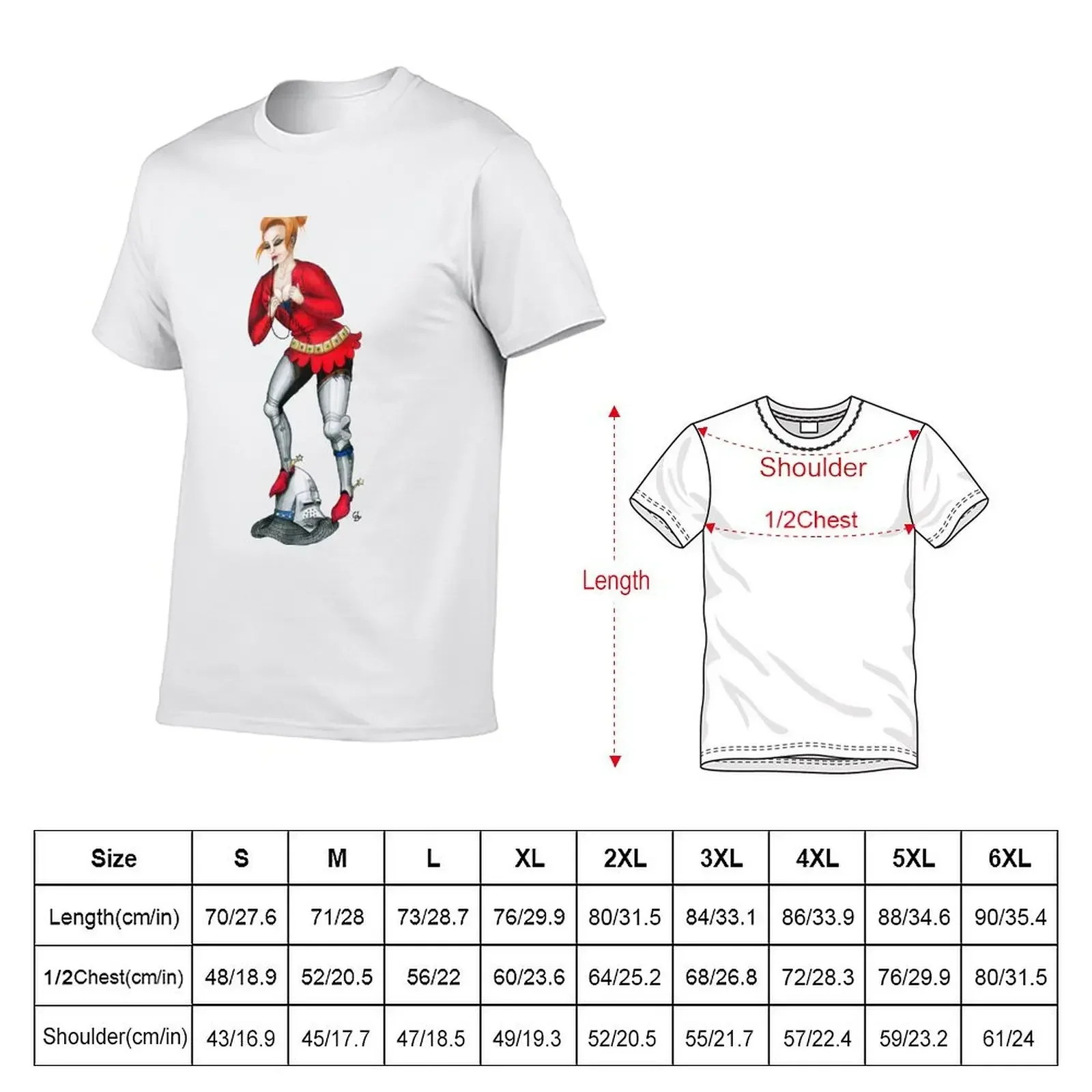 Arming Knight Pin Up Girl T-Shirt graphic tee shirt shirts graphic tee cute clothes tee shirts for men