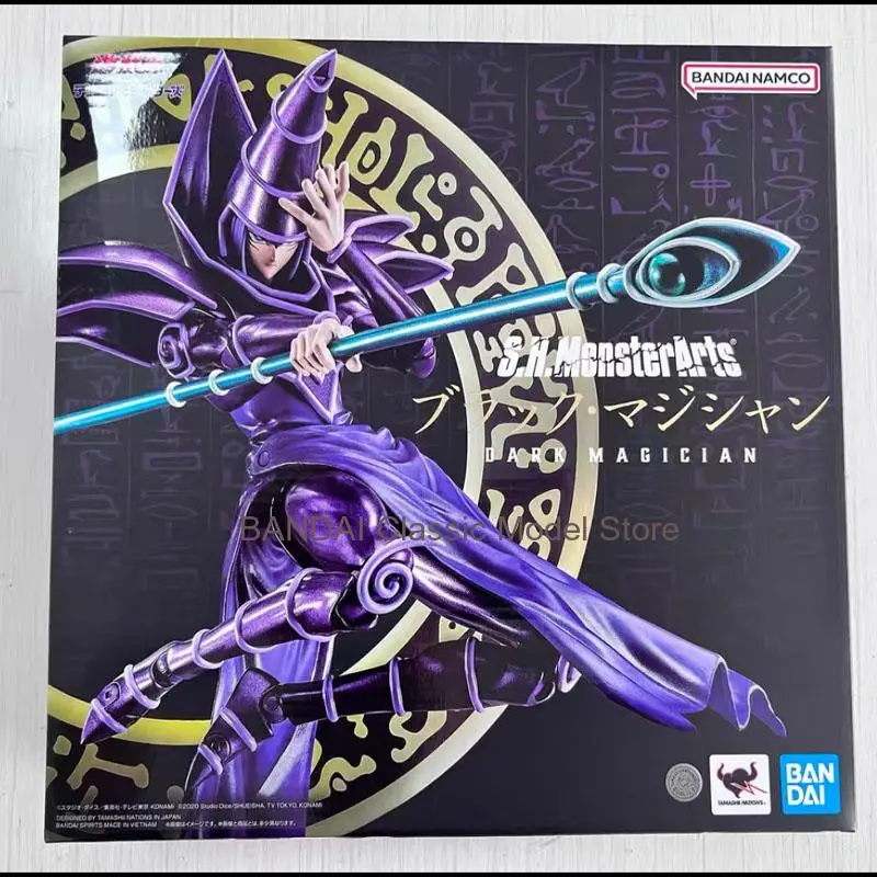 สินค้าพร้อมส่ง ของแท้จาก BANDAI กล่องเดิม Figuarts Yu-Gi-Oh ยามิ ยูกิ ดาร์กเมจิเชียน ฟิกเกอร์แอคชั่น ของเล่นสะสม ของขวัญสำหรับเด็ก บรรจุภัณฑ์กล่องโฟม