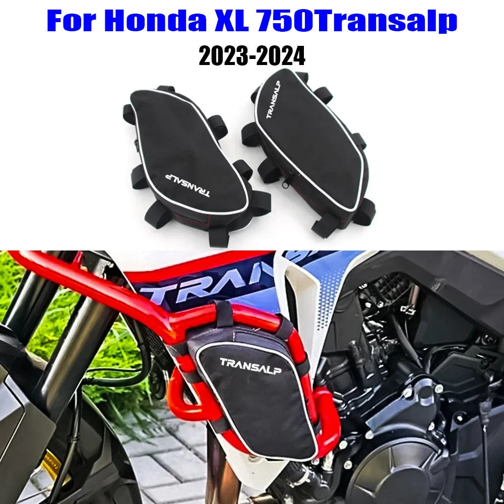 

XL750 Transalp Accessories Frame Crash Bars Waterproof Bag Bumper Repair Tool Placement Bag For Honda XL 750 Transalp 2023-2024