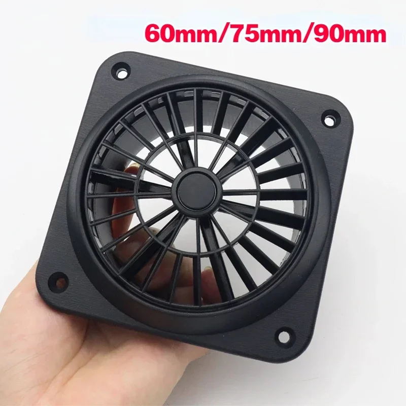 60/75/90mm Black Car Air Conditioner Outlet For Webasto Eberspacher Heater Air Vent Outlet with Fan Air Conditioning Vent