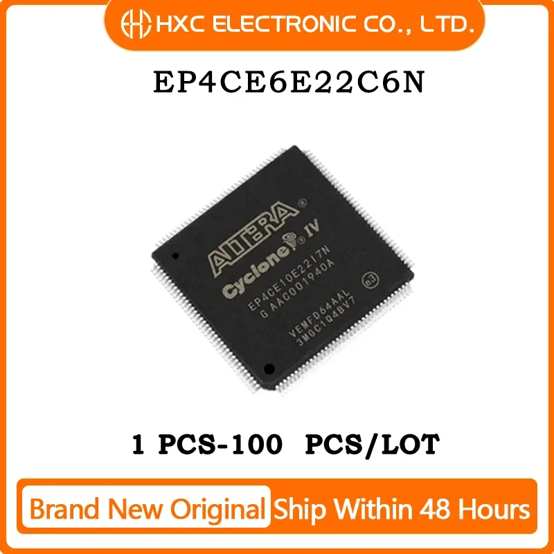 1PCS/5PCS/10PCS/50PCS EP4CE6E22C6N IC FPGA 91 I/O 144EQFP Brand New Original