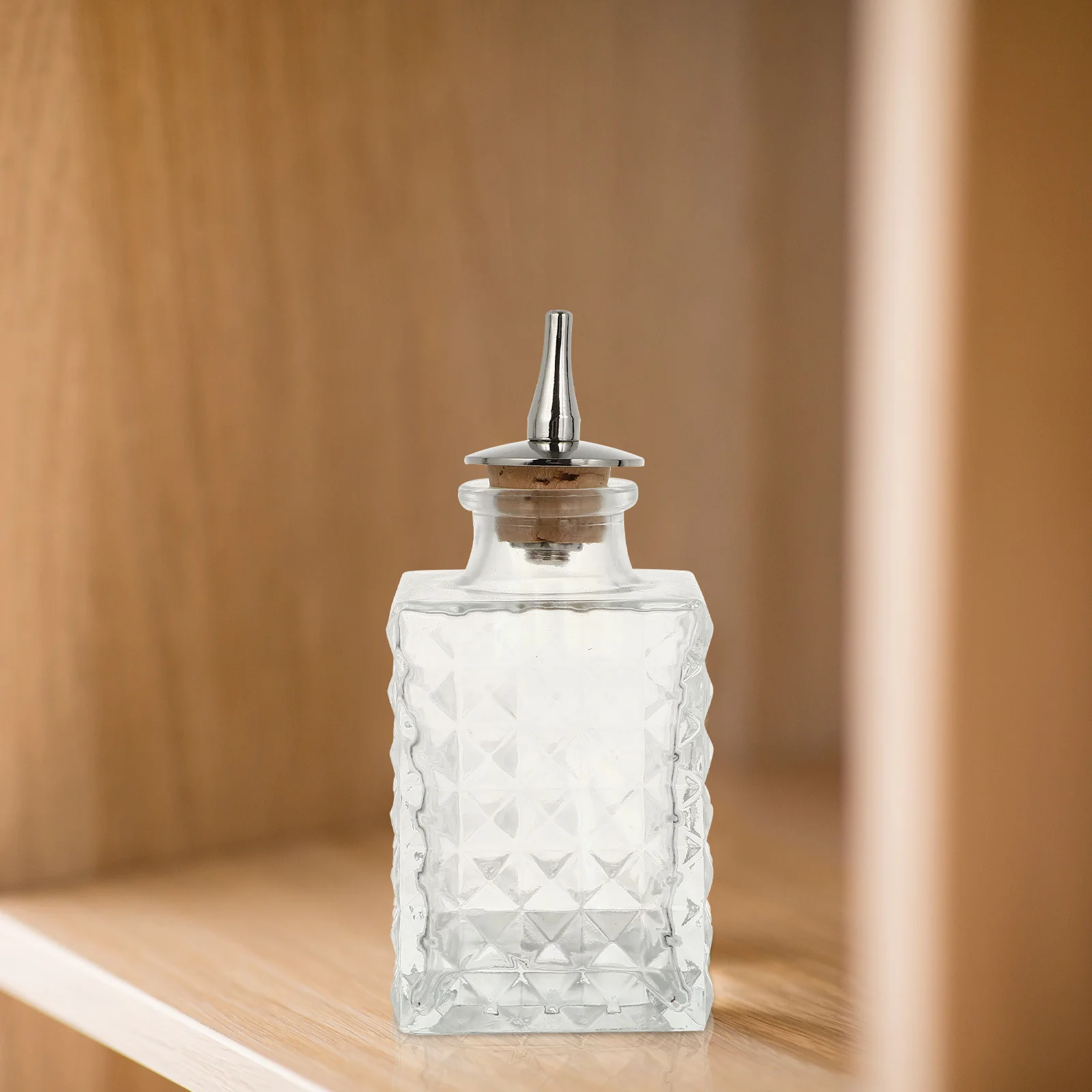 90 مللي زجاجة الأفسنتين الزجاجية مكعب الملمس غطاء مثالي للويسكي الفودكا الخمور زخارف للحانات خلط المشروبات موزع #5