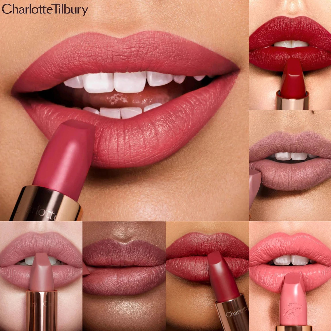 شارلوت تيلبوري مسحوق أحمر الخدود السائل وسادة هوائية القلم السائل روج الكنتوري عرض طبيعي البشرة المشاهير نفس ماكياج #4