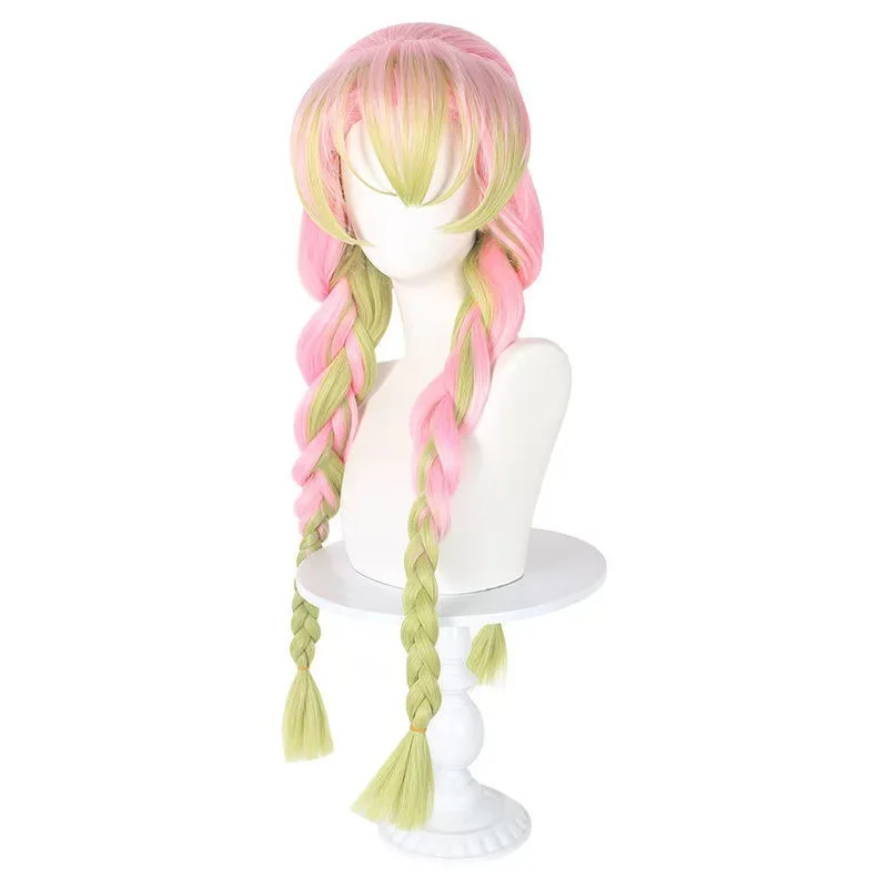 Gradient Three-Strand Braid Anime Cosplay Wig, Easy-to-Style 2D Role Play Wig for Comic Con