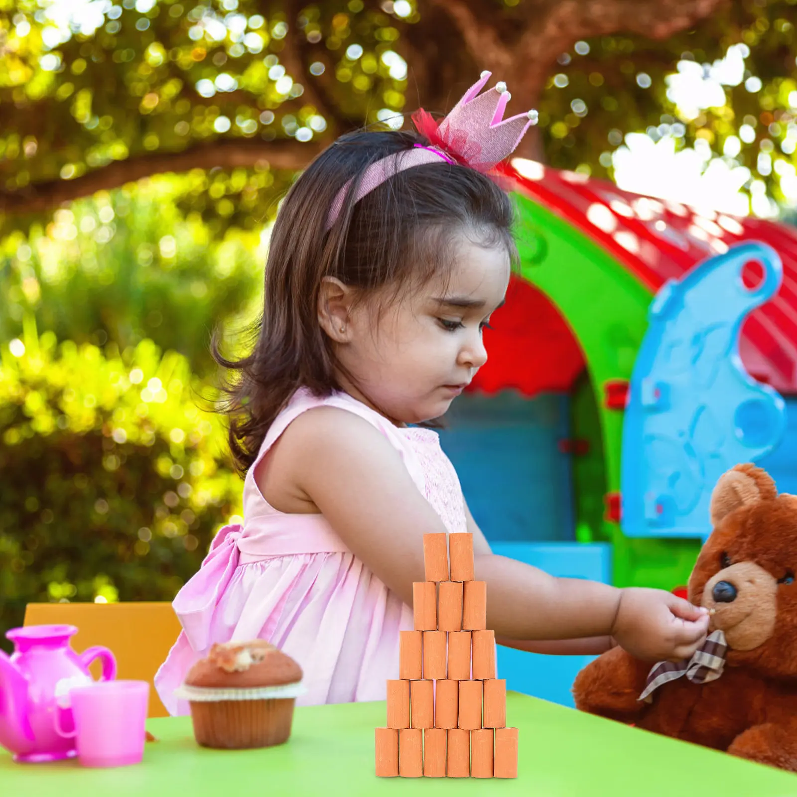 

20Pcs Simulated Brick Models Miniature Bricks for DIY Mini Garden Layout Sand Table Decoration Architecture Display Micro