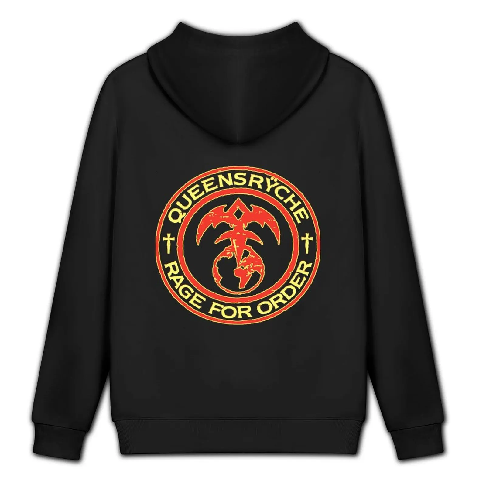 معطف Queensryche Rage for Hoodie للرجال، ملابس رجالية عصرية، سترة شتوية للرجال، سترة بقلنسوة برسومات جرافيك