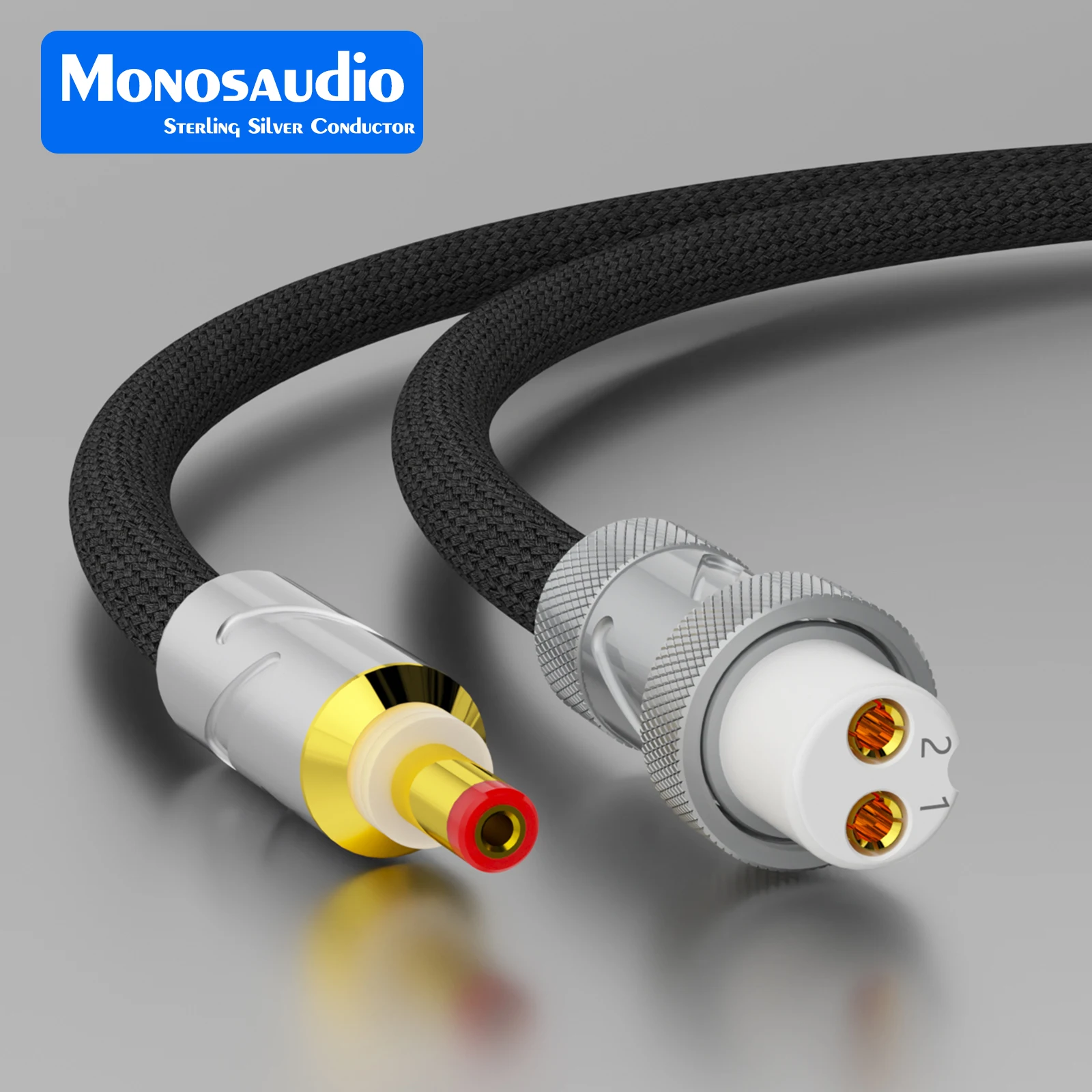 نقية الصلبة الفضة تيار مستمر كابل ، مرحبا نهاية GX16 دبوس ، فونو مكبر للصوت ، الخطي امدادات الطاقة كابل ، 5.5x2.1 مللي متر ، 2.5 مللي متر ، 1 قطعة