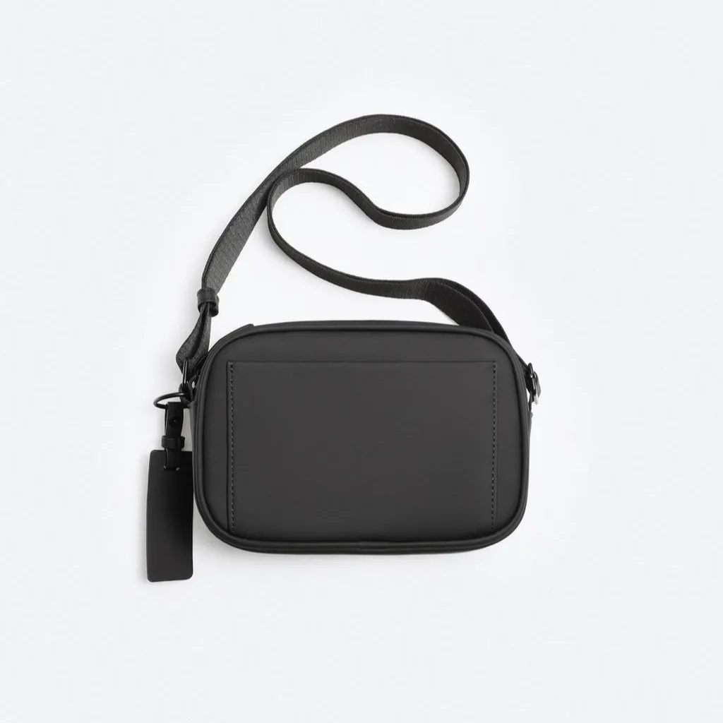 2025 Men's Crossbody Bag Splicing Handbag Shoulder Bag Versatile Small Square Bag Anti Theft Design Fashionable Light Luxury