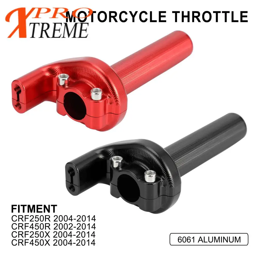 

Алюминиевые рукоятки для мотоциклов с дроссельной заслонкой CNC, рукоятки, рукоятки, трос дроссельной заслонки для HONDA CRF250R CRF450R CRF250X CRF450X
