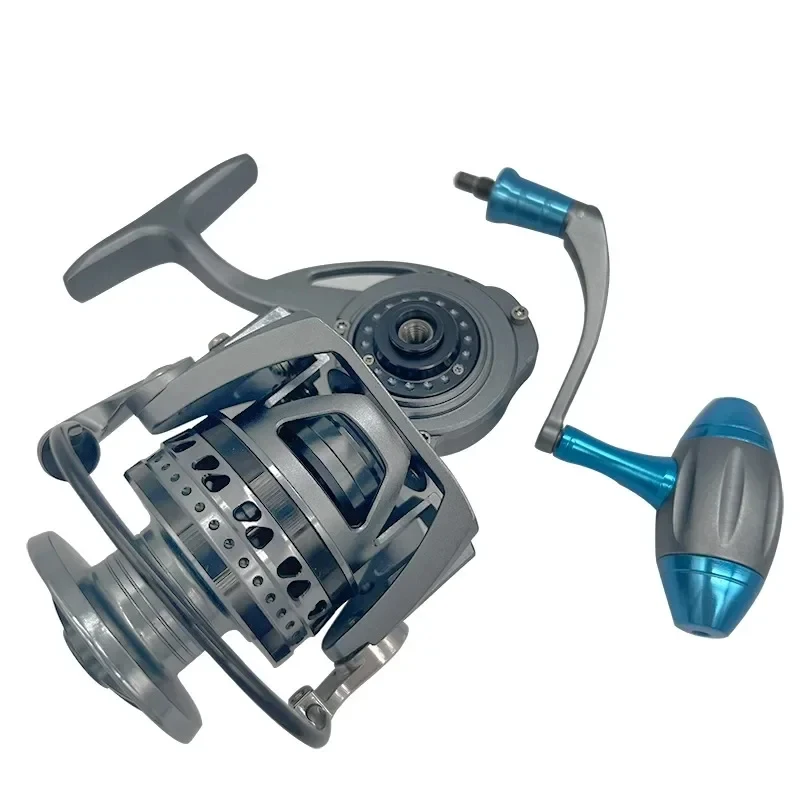 Full Spinning Reel Trolling Big Game Fishing With Aluminum Spool And Metal Knob Saltwater Ocean