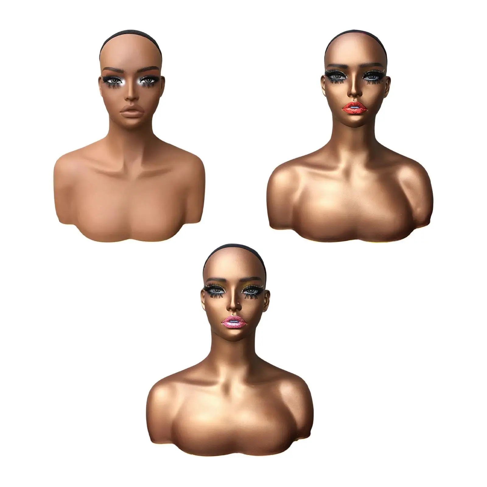 

Женская голова манекена для демонстрации аксессуаров с отверстиями для сережек