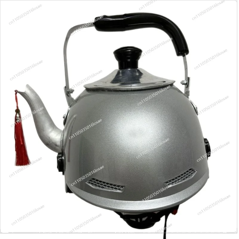 

Teapot Helmet Creative Kettle Hat Rice Cooker Hat Funny Entertainment Props Handmade