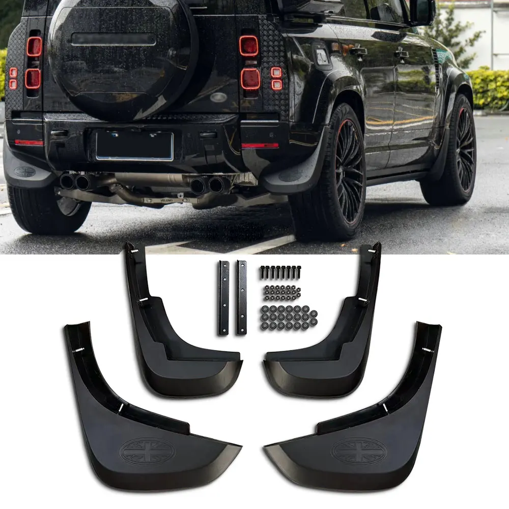 4x for Land Rover Defender 110 90 2020 2021 2022 L663 V8 Car Mudguard Fenders Mud Flaps Splash Guards Mudflaps Front Accessories