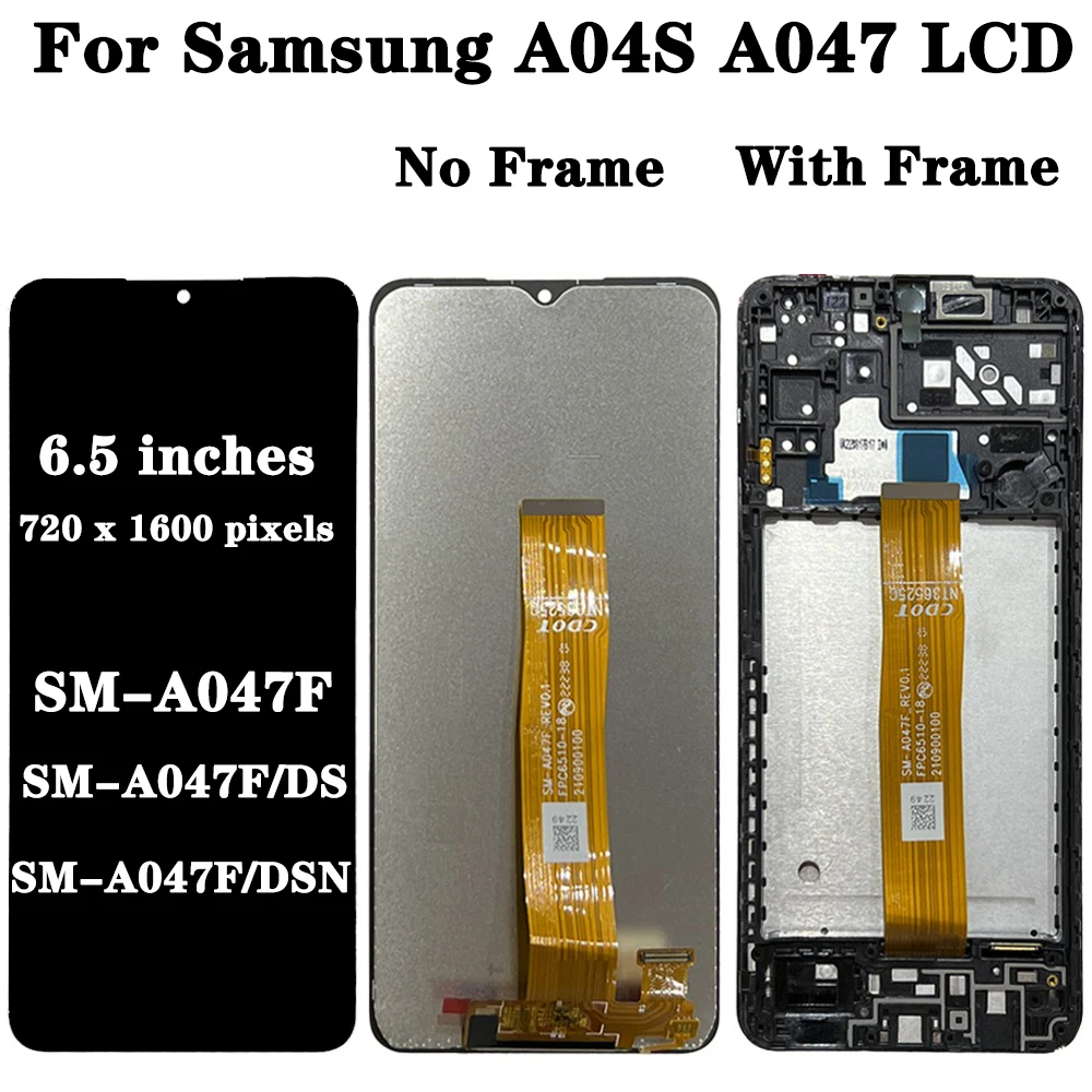 High Quality For Samsung  A04 LCD SM-A405F Display A04E A042 Screen Touch Panel Digitizer For Samsung A04S Display A047F