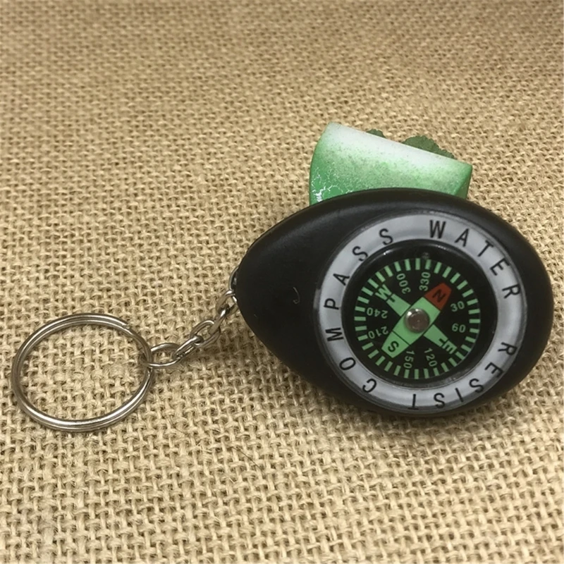 5Pieces Portable Small Compasses Random Color High Accuracy Navigations Tool Plastic Texture for Outdoor Activity Use