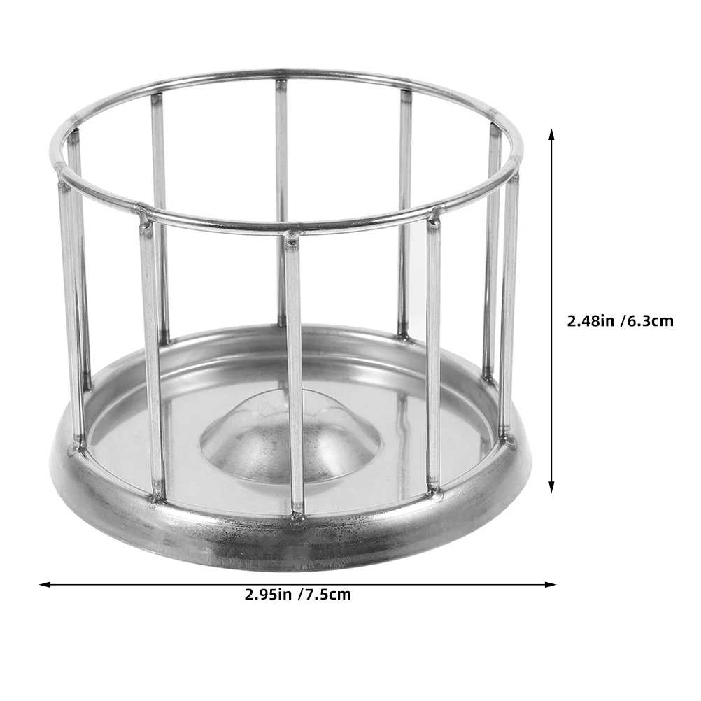 Миска для кормления рептилий из нержавеющей стали, прочная миска для корма для домашних животных для черепахи, террариума, большая круглая дизайнерская миска для корма для рептилий