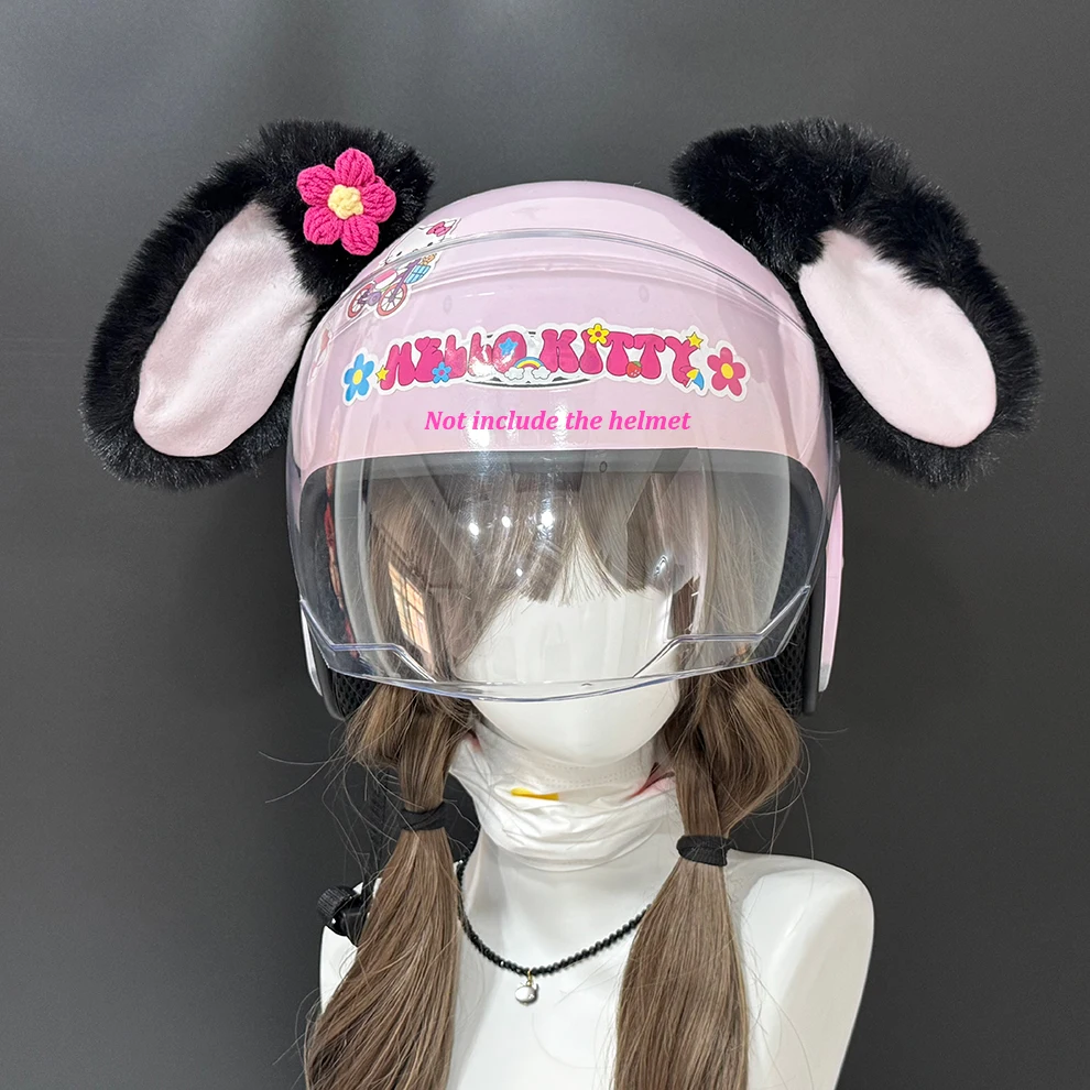 girl motorcycle helmet ears Women Cat They actually look even better in person than in the photos Plush Dog Ears Motorcycle Helmet