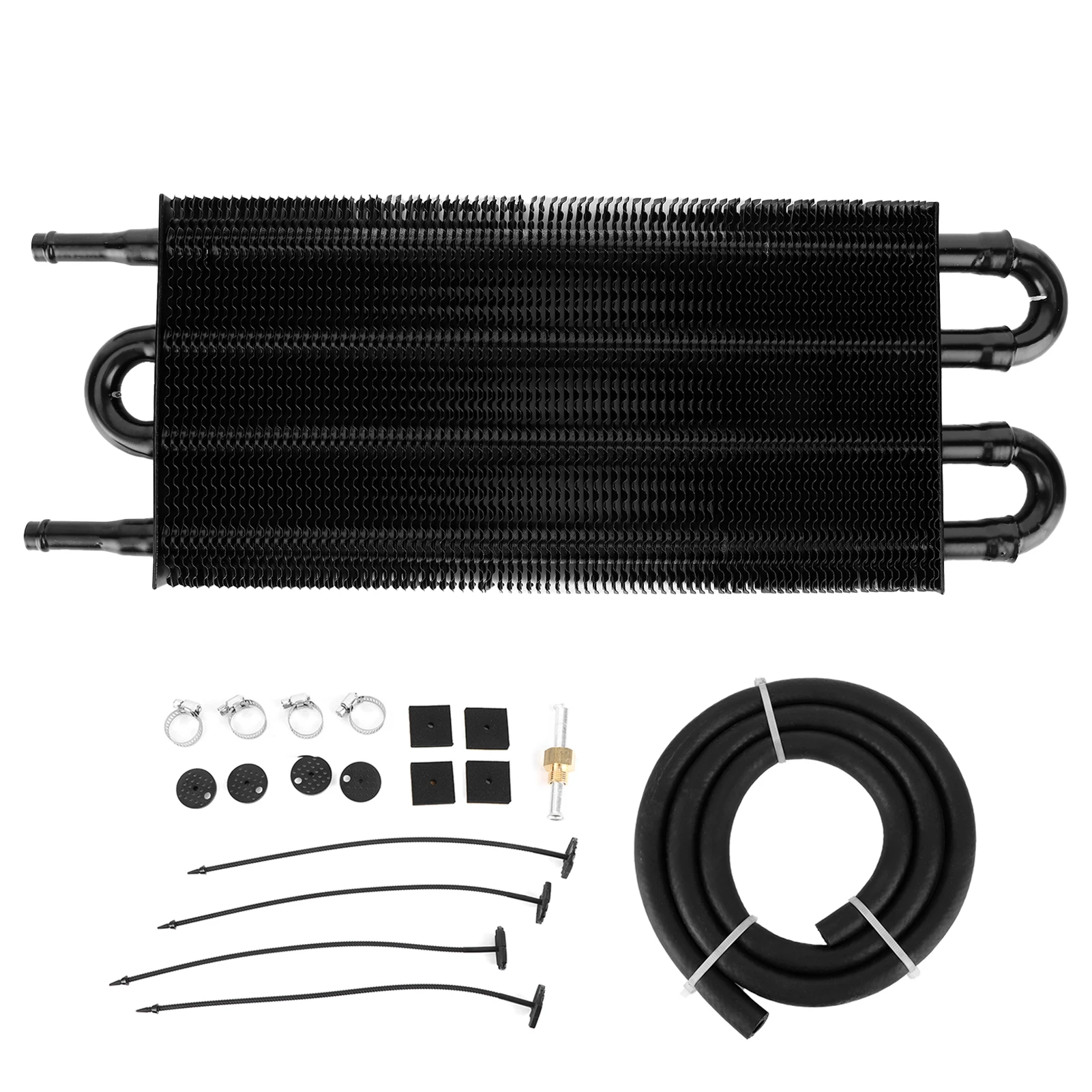 

4Rows Aluminum Oil Cooler Transmission Power Steering Cooling Universal Accessory OC1401