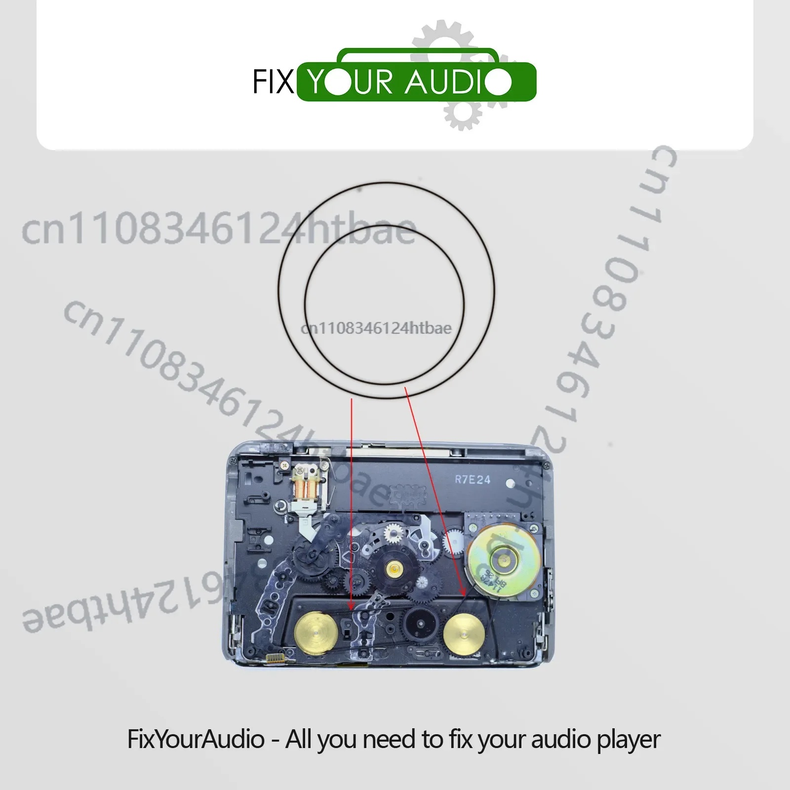 1 set of 2 belts for Panasonic RQ-SX14 RQ-SX15 RQ-SX20 RQ-SX21 RQ-SX25V Walkmans