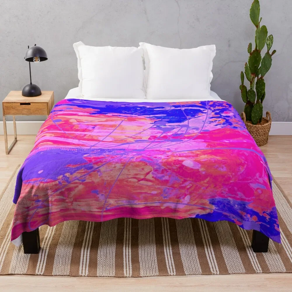 

abstract-painting IX Throw Blanket decorative Thins For Decorative Sofa Warm Blankets