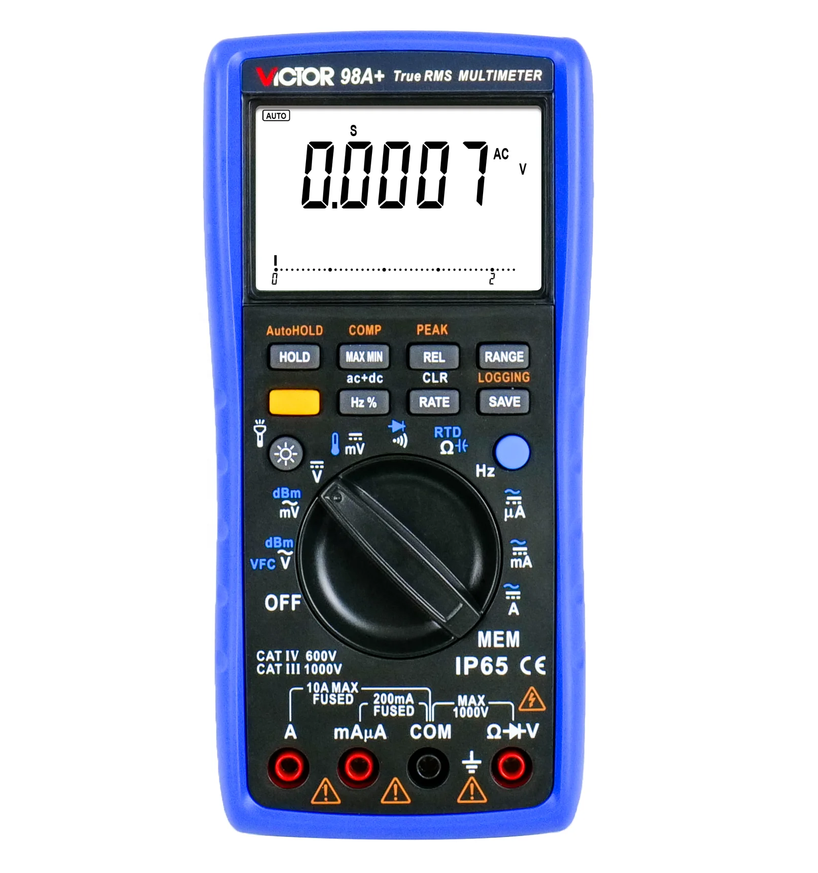 98A+ Digital Multimeter 22000 Words With AC Hz Peak Measurement Digital Multimeter Bar Graph True RMS DMM meter