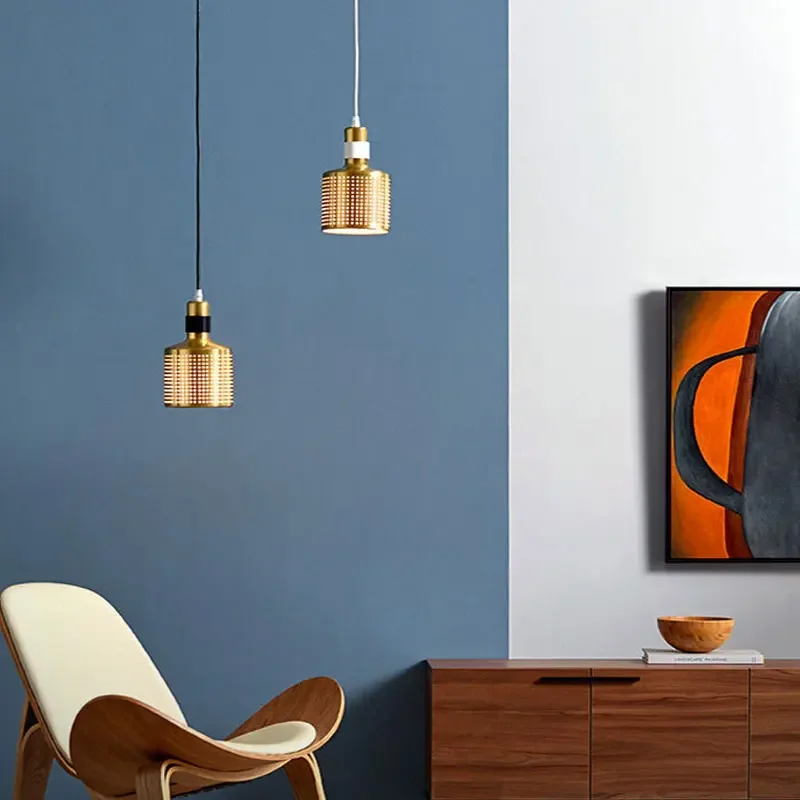 Nordic simplicity LED E27 Pendant light for home improvement Electroplated Iron wall lamp