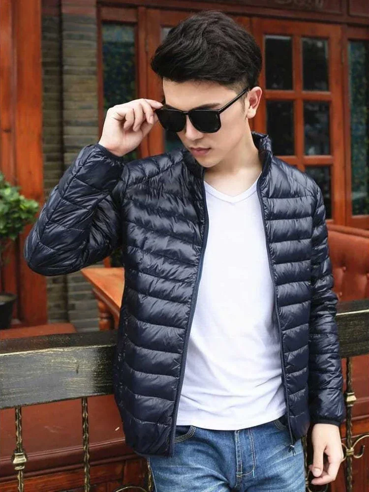 Down Jackets for Men Man Padded Coat Lightweight Puffer Padding Parkas Modern New in & Winter Sale Vintage Outerwear Models 2024